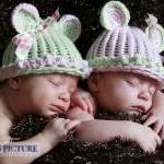Twin Hat set, Cotton Teddy ..