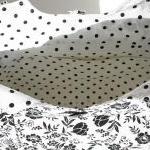 Black and White floral 3 pi..