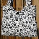Black and White floral 3 pi..