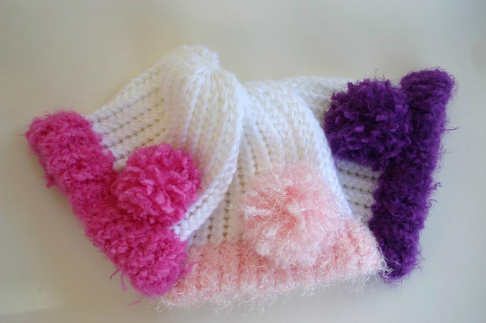 Bunny Soft Side Pom hat, Lisa Collection