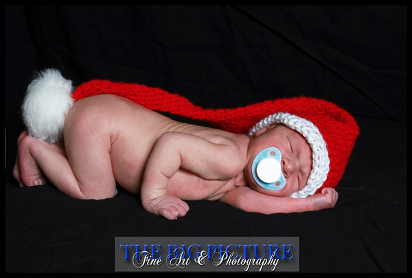 SALE Santa's Little Helper elf hat, newborn