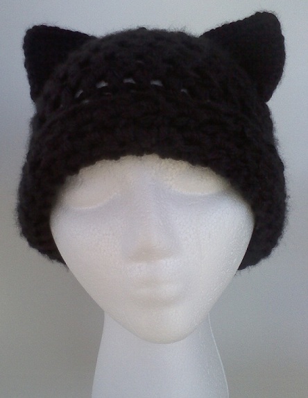 Here Kitty Kitty, Black Cat Adult size hat