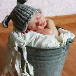 Photo Prop ~ Mary's Other Little Lamb hat, 3 - 6 months