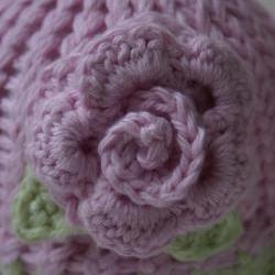 Cotton Rose preemie hat