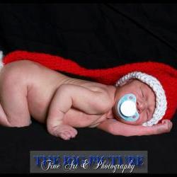 SALE Santa's Little Helper elf hat, newborn